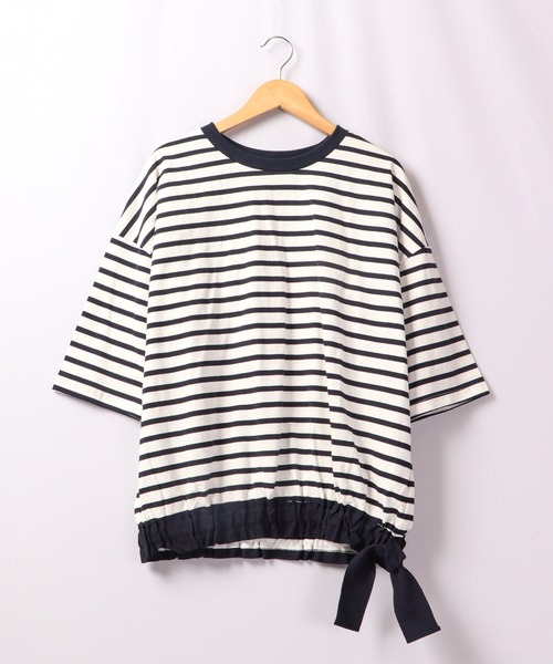 Quelle Chance(ケルシャンス)の「Quelle chance ウエストテープクルートップス(Tシャツ/カットソー・レディース・チャコールグレー/ミント/ホワイト系その他・M/L)」の13枚目の写真