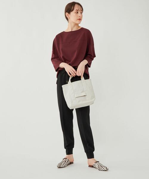 green label relaxing（グリーンレーベルリラクシング）の「ジョガー パンツ（その他パンツ・レディース・ライトブルー/ブラック/モカ・38/36）」の14枚目の写真