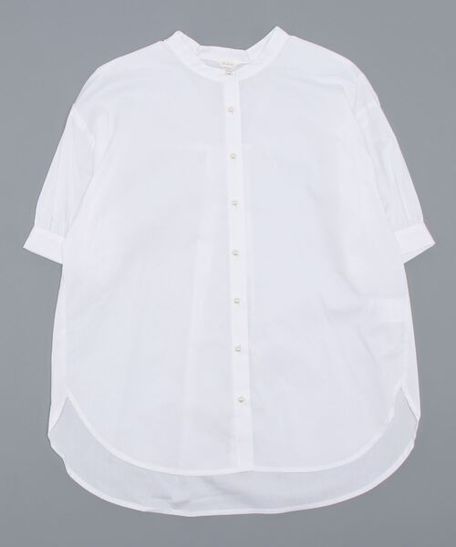 Te chichi（テチチ）の「パール釦バンドカラーシャツ（シャツ/ブラウス・レディース・ブラック/ベージュ/オフホワイト/チャコール・ﾌﾘ-）」の17枚目の写真