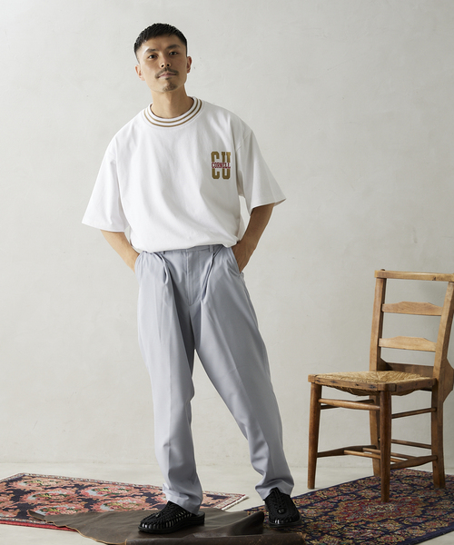 JOURNAL STANDARD relume(ジャーナルスタンダード レリューム)の「【CORNELL / コーネル】別注 カレッジプリントTシャツ 3(Tシャツ/カットソー・メンズ・ホワイト/ネイビー/キャメル・MEDIUM/LARGE)」の9枚目の写真