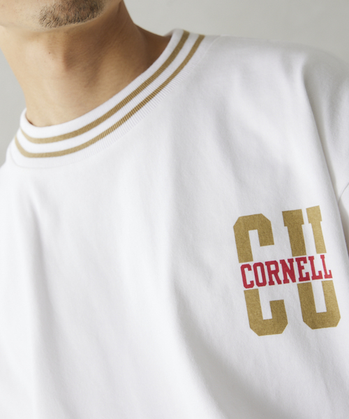 JOURNAL STANDARD relume(ジャーナルスタンダード レリューム)の「【CORNELL / コーネル】別注 カレッジプリントTシャツ 3(Tシャツ/カットソー・メンズ・ホワイト/ネイビー/キャメル・MEDIUM/LARGE)」の11枚目の写真