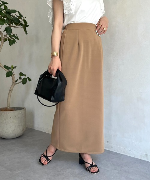 prose verse（プロズヴェール）の「バックスリットリップルポンチナロースカート（スカート・レディース・ブラック/ベージュ/オフホワイト/オレンジ/ブルー/グリーン・ﾌﾘ-/FREE）」の21枚目の写真