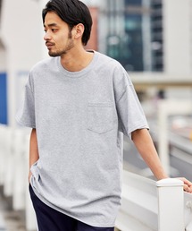 ギルダン ビッグシルエット USAオーバーサイズ 1/2スリーブ 胸ポケット Tシャツ