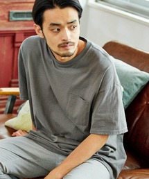 ギルダン ビッグシルエット USAオーバーサイズ 1/2スリーブ 胸ポケット Tシャツ