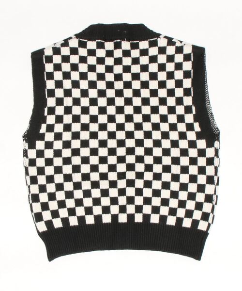 aimoha（アイモハ）の「【aimoha-KIDS-】子供服　ブロックチェックVネックニットベスト（ベスト・キッズ・ブラック/グリーン・90/100/110/120/130/140）」の13枚目の写真