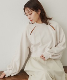 ラグランスリットスウェット