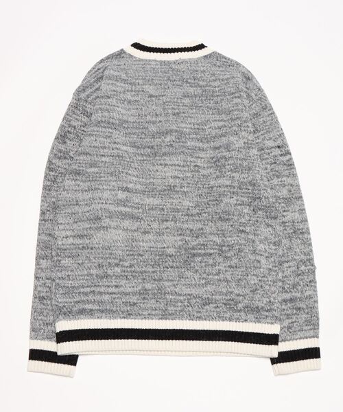 HYSTERIC GLAMOUR(ヒステリックグラマー)の「LOGO刺繍 セーター(ニット/セーター・メンズ・ブラック/グリーン/トップグレー・SMALL/MEDIUM/LARGE/X-LARGE)」の4枚目の写真