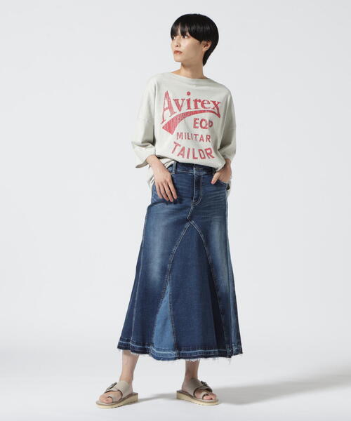 AVIREX（アヴィレックス）の「【WEB&DEPOT限定】REMAKE DENIM SKIRT/ リメイクデニムスカート（スカート・レディース・その他6/その他35・S/M）」の8枚目の写真