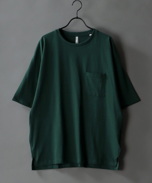 SITRY（シトリー）の「Loose silhouette basic T-shirt/ルーズシルエット ベーシック Ｔシャツ（Tシャツ/カットソー・メンズ・ホワイト/ブラック/ベージュ/グレー/サックスブルー/グリーン・L/XL/M）」の5枚目の写真