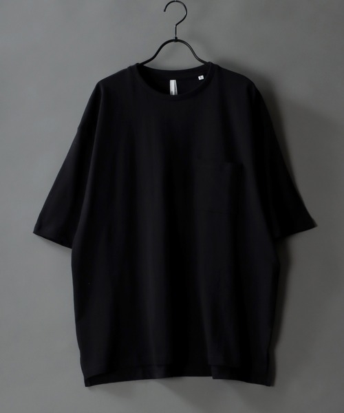 SITRY（シトリー）の「Loose silhouette basic T-shirt/ルーズシルエット ベーシック Ｔシャツ（Tシャツ/カットソー・メンズ・ホワイト/ブラック/ベージュ/グレー/サックスブルー/グリーン・L/XL/M）」の3枚目の写真
