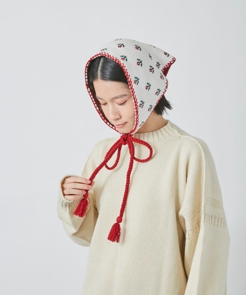 OVERRIDE(オーバーライド)の「OVERRIDE KNIT FLOWER HEADSCARF(その他ヘアアクセサリー・レディース・ホワイト・FREE)」の13枚目の写真
