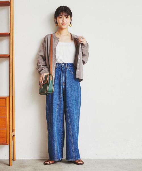 coen(コーエン)の「もちふわリングドットクルーネックカーディガン(カーディガン/ボレロ・レディース・ターコイズブルー/シャーベット/ベージュ/ネイビー・L/M)」の6枚目の写真