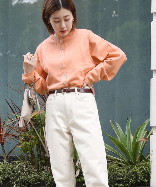 coen(コーエン)の「もちふわリングドットクルーネックカーディガン(カーディガン/ボレロ・レディース・ターコイズブルー/シャーベット/ベージュ/ネイビー・L/M)」の22枚目の写真