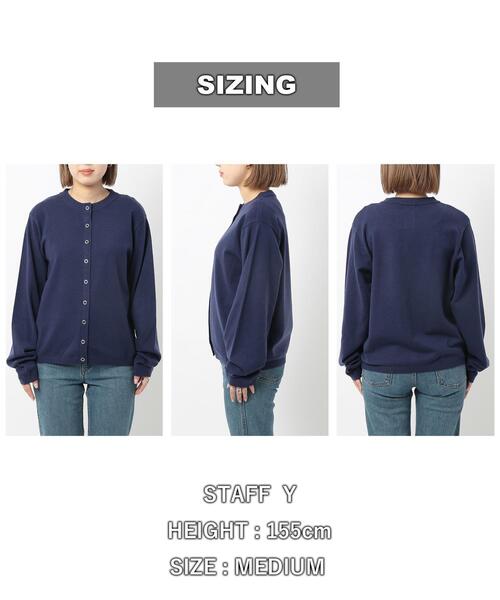 coen(コーエン)の「もちふわリングドットクルーネックカーディガン(カーディガン/ボレロ・レディース・ターコイズブルー/シャーベット/ベージュ/ネイビー・L/M)」の17枚目の写真