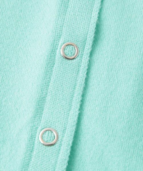 coen(コーエン)の「もちふわリングドットクルーネックカーディガン(カーディガン/ボレロ・レディース・ターコイズブルー/シャーベット/ベージュ/ネイビー・L/M)」の12枚目の写真