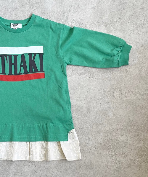 Life Support Products(ライフサポートプロダクツ)の「裾レースミニワンピース(80~150cm)(ワンピース・キッズ・オフホワイト/グリーン/チャコール・90/100/110/120/80/130/95/140/150)」の9枚目の写真