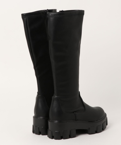 Noubel Voug Relax(ヌーベルヴォーグリラックス)の「トラックソールストレッチロングブーツ(ブーツ・レディース・ホワイト/ブラック・S/M/L/LL)」の22枚目の写真