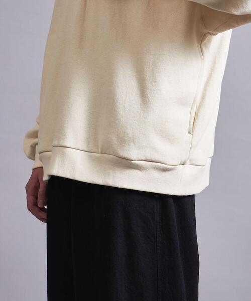 MONKEY TIME（モンキータイム）の「＜monkey time＞ TRY/FLC HALF ZIP HOODIE/パーカー（パーカー・メンズ・ブラック/ナチュラル・S/M/L/XL）」の8枚目の写真