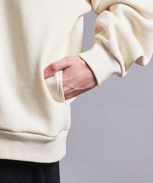 MONKEY TIME（モンキータイム）の「＜monkey time＞ TRY/FLC HALF ZIP HOODIE/パーカー（パーカー・メンズ・ブラック/ナチュラル・S/M/L/XL）」の9枚目の写真