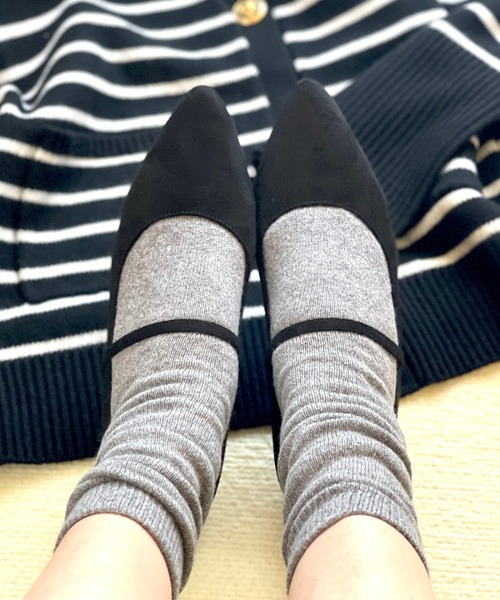 Fin(フィン)の「ポインテッドトゥストラップシューズ【低反発スポンジ入り】(パンプス・レディース・ベージュ/ブラック/ブラック系その他・25cm/24cm/22.5cm/23cm/24.5cm/23.5cm)」の13枚目の写真