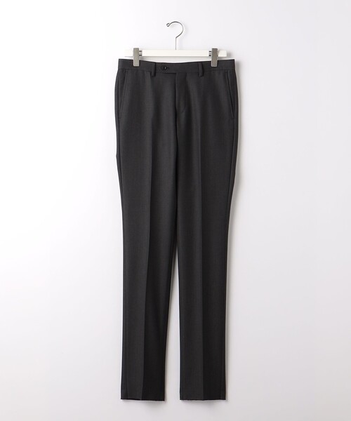 green label relaxing（グリーンレーベルリラクシング）の「シャンブレーサージ RG ノープリーツ スーツパンツ（スーツパンツ・メンズ・ダークグレー/モカ・76ｃｍ/80ｃｍ/84ｃｍ/88ｃｍ/72cm）」の5枚目の写真