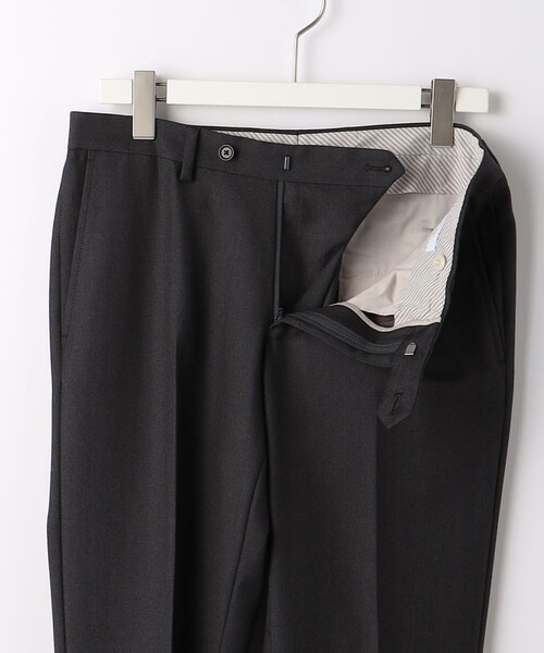green label relaxing（グリーンレーベルリラクシング）の「シャンブレーサージ RG ノープリーツ スーツパンツ（スーツパンツ・メンズ・ダークグレー/モカ・76ｃｍ/80ｃｍ/84ｃｍ/88ｃｍ/72cm）」の11枚目の写真