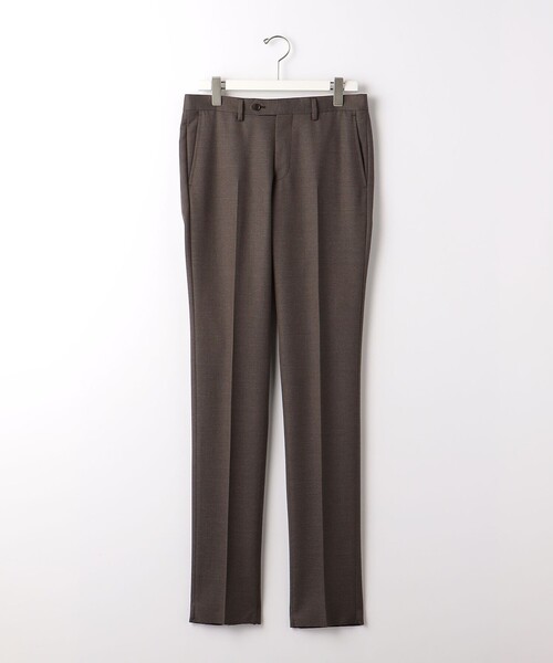 green label relaxing（グリーンレーベルリラクシング）の「シャンブレーサージ RG ノープリーツ スーツパンツ（スーツパンツ・メンズ・ダークグレー/モカ・76ｃｍ/80ｃｍ/84ｃｍ/88ｃｍ/72cm）」の15枚目の写真