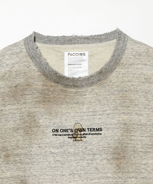 FACCIES(ファチーズ)の「FACCIES / Damage Embroidery Sweat FACCIES(ファチーズ)の「FACCIES / Damage Embroidery Sweat