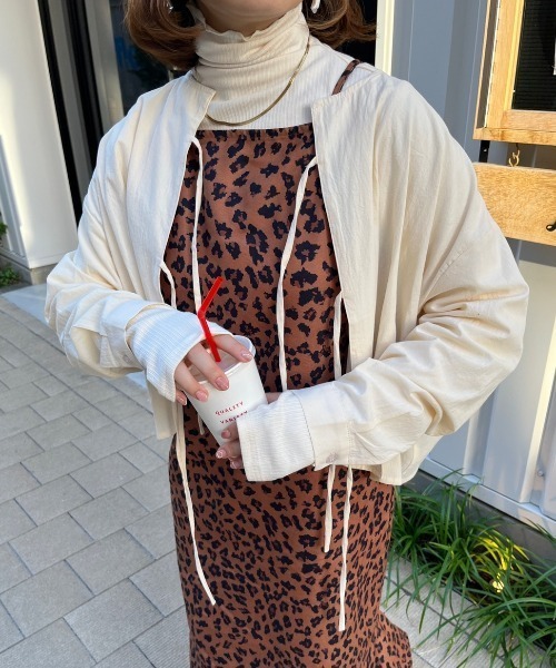 nemne store(ネンネストア)の「【低身長用サイズあり】レオパードキャミワンピース(ワンピース・レディース・ブラウン/ベージュ・SMALL/MEDIUM)」の9枚目の写真