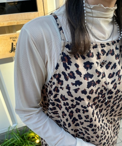 nemne store(ネンネストア)の「【低身長用サイズあり】レオパードキャミワンピース(ワンピース・レディース・ブラウン/ベージュ・SMALL/MEDIUM)」の12枚目の写真