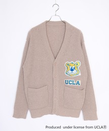 UCLA（ユーシーエルエー）の「UCLA　ベアーワッペン刺繍付き片畦 ルーズサイズカーディガン（カーディガン/ボレロ）」