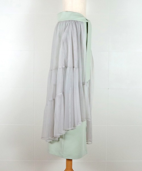 AULA AILA（アウラアイラ）の「チュールセットスカート（スカート・レディース・ブラック/チャコールグレー/ミント・0/1）」の22枚目の写真