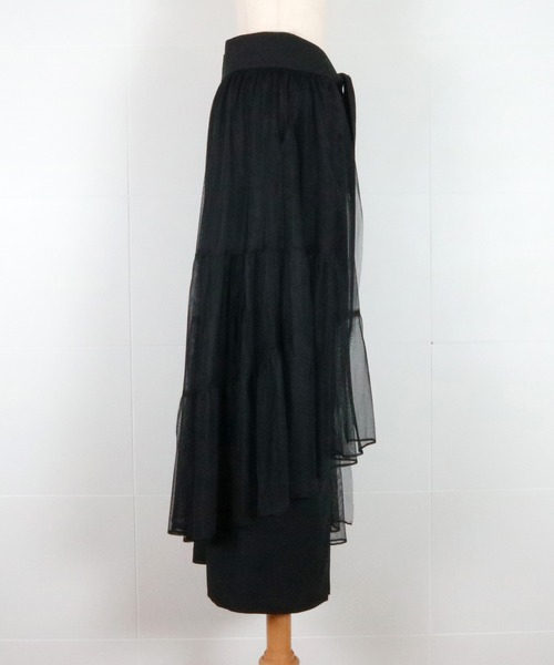AULA AILA（アウラアイラ）の「チュールセットスカート（スカート・レディース・ブラック/チャコールグレー/ミント・0/1）」の5枚目の写真