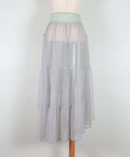 AULA AILA（アウラアイラ）の「チュールセットスカート（スカート・レディース・ブラック/チャコールグレー/ミント・0/1）」の14枚目の写真
