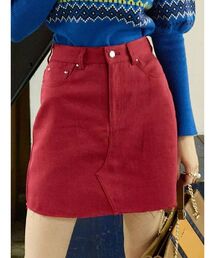 カラーツイルミニスカート