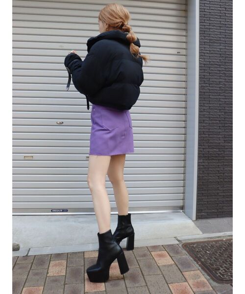 EVRIS(エヴリス)の「カラーツイルミニスカート(スカート・レディース・パープル/レッド/グリーン・SMALL/MEDIUM)」の20枚目の写真