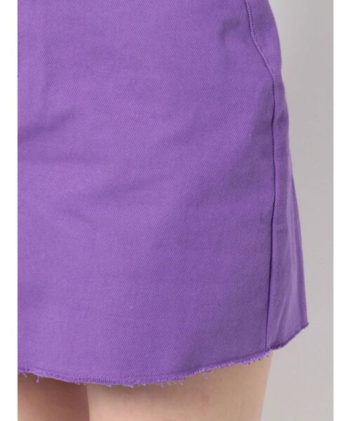 EVRIS(エヴリス)の「カラーツイルミニスカート(スカート・レディース・パープル/レッド/グリーン・SMALL/MEDIUM)」の8枚目の写真