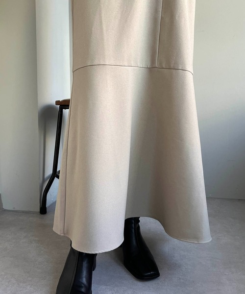 CAPRICIEUX LE'MAGE（カプリシューレマージュ）の「【サイズ展開あり】パフマーメイドワンピース（ワンピース・レディース・ブラック/ブラウン/グレイッシュベージュ・FREE/S）」の5枚目の写真