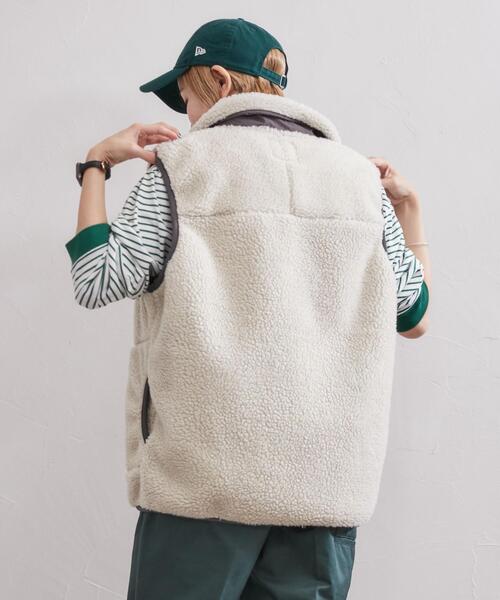 coen（コーエン）の「[洗える]ボアスタンドジップベスト（ベスト・メンズ・オフホワイト/レッド/コバルトブルー・S/XL/M/L）」の20枚目の写真