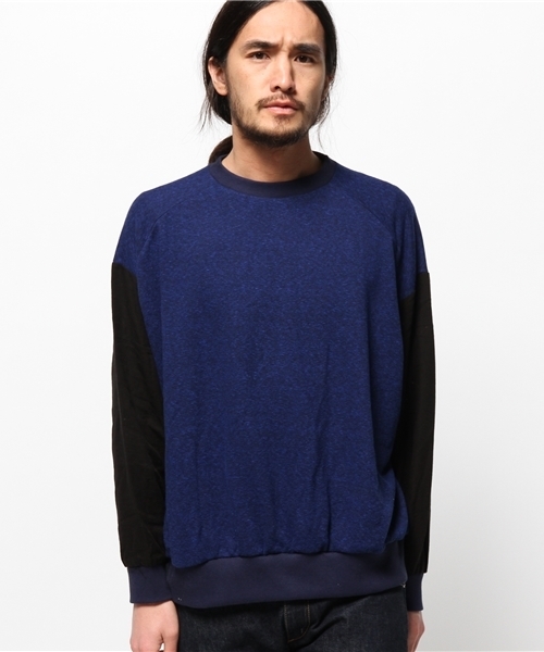 WHO'S WHO gallery(フーズフーギャラリー)の「【EXCHANGEZ】ビッグ切替スウェット(スウェット・メンズ・グレー/ホワイト/ネイビー・SMALL/MEDIUM/LARGE)」の3枚目の写真