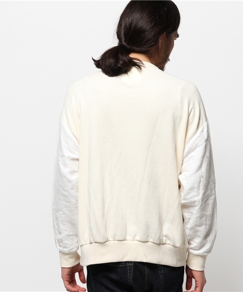 WHO'S WHO gallery(フーズフーギャラリー)の「【EXCHANGEZ】ビッグ切替スウェット(スウェット・メンズ・グレー/ホワイト/ネイビー・SMALL/MEDIUM/LARGE)」の10枚目の写真