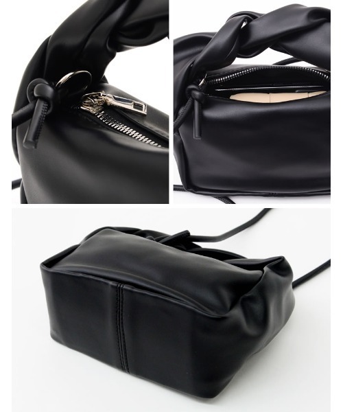 Re:EDIT（リエディ）の「ツイストハンドルミニバッグ（ショルダーバッグ・レディース・ホワイト/ブラック/オレンジ/グリーン・FREE）」の14枚目の写真