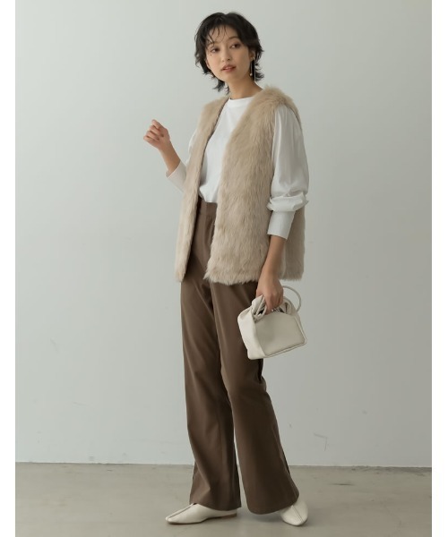 Re:EDIT（リエディ）の「ツイストハンドルミニバッグ（ショルダーバッグ・レディース・ホワイト/ブラック/オレンジ/グリーン・FREE）」の7枚目の写真