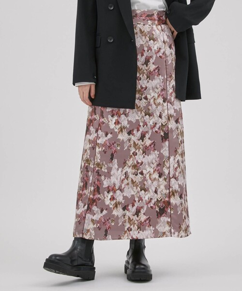 CITY TOKYO（シティトウキョウ）の「【手洗い可能】カモフラセミフレアスカート【A＋TOKYO / エープラストウキョウ】（スカート・レディース・グリーン/ピンク・2/1）」の13枚目の写真