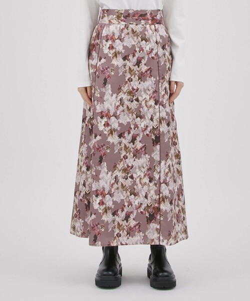 CITY TOKYO（シティトウキョウ）の「【手洗い可能】カモフラセミフレアスカート【A＋TOKYO / エープラストウキョウ】（スカート・レディース・グリーン/ピンク・2/1）」の16枚目の写真