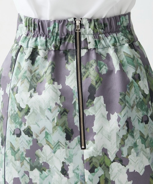 CITY TOKYO（シティトウキョウ）の「【手洗い可能】カモフラセミフレアスカート【A＋TOKYO / エープラストウキョウ】（スカート・レディース・グリーン/ピンク・2/1）」の9枚目の写真