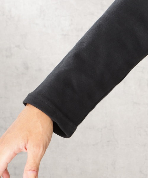 URBAN COLLECTION（アーバンコレクション）の「スムスワンポイント刺繍モックネックロングスリーブTシャツ（Tシャツ/カットソー・メンズ・ホワイト/ブラック/グレイッシュベージュ・M/L/XL）」の12枚目の写真