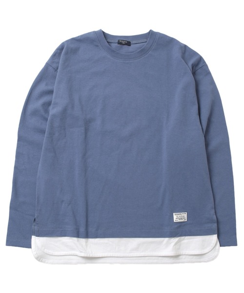 GLAZOS（グラソス）の「裾レイヤードクルーネック長袖Ｔシャツ（Tシャツ/カットソー・キッズ・ブルー/チャコールグレー/グリーン/グレー・170cm/150cm/160cm/140cm）」の15枚目の写真