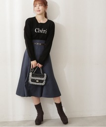 PROPORTION BODY DRESSING | ベルトデザインチューリップフレアＳＫ / 1212220017(スカート)