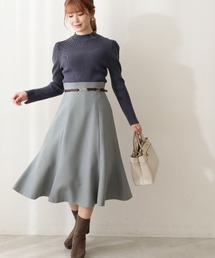 PROPORTION BODY DRESSING | ベルトデザインチューリップフレアＳＫ / 1212220017(スカート)